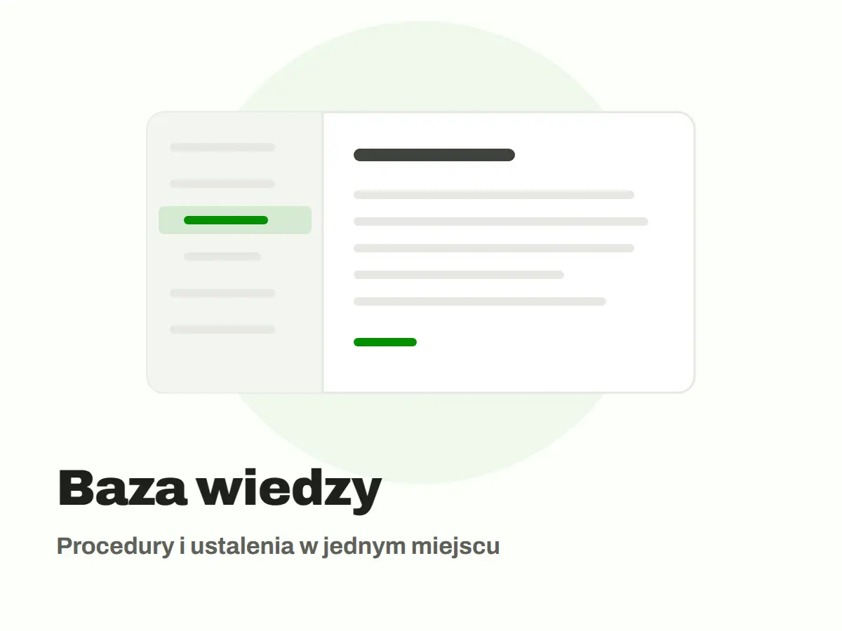 Baza wiedzy w Notion: spis treści po lewej, otwarty dokument po prawej